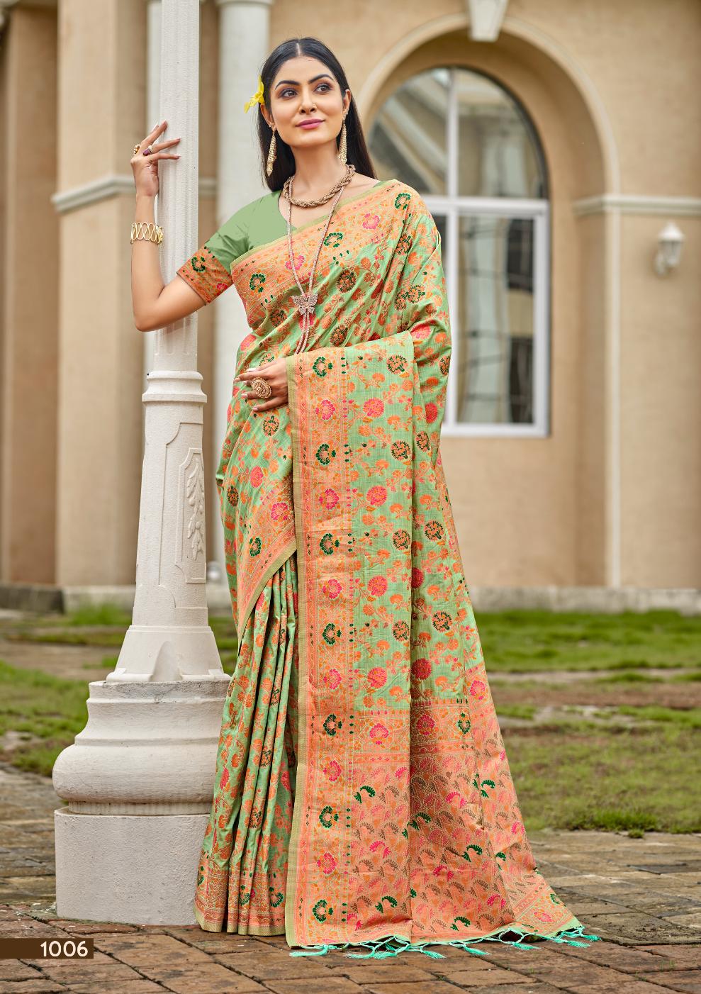 Crystal Silk By Bunawat Designer Banarasi Silk Sarees Wholesale Price In Surat

